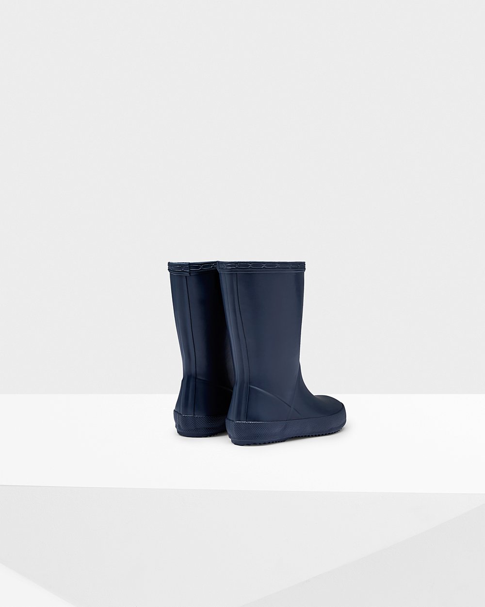 Hunter Original First Classic Rain Boots - Clearance Sale Kids Navy - OJRITP049